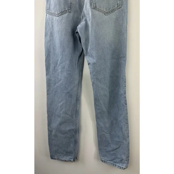 NWT Reformation Jeans Cynthia High Rise Straight Jeans Tahoe Light Wash Blue 23 - Picture 9 of 10